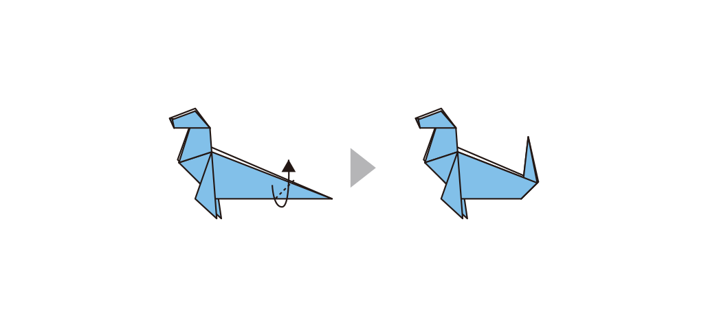 アシカの折り紙の折り方step12