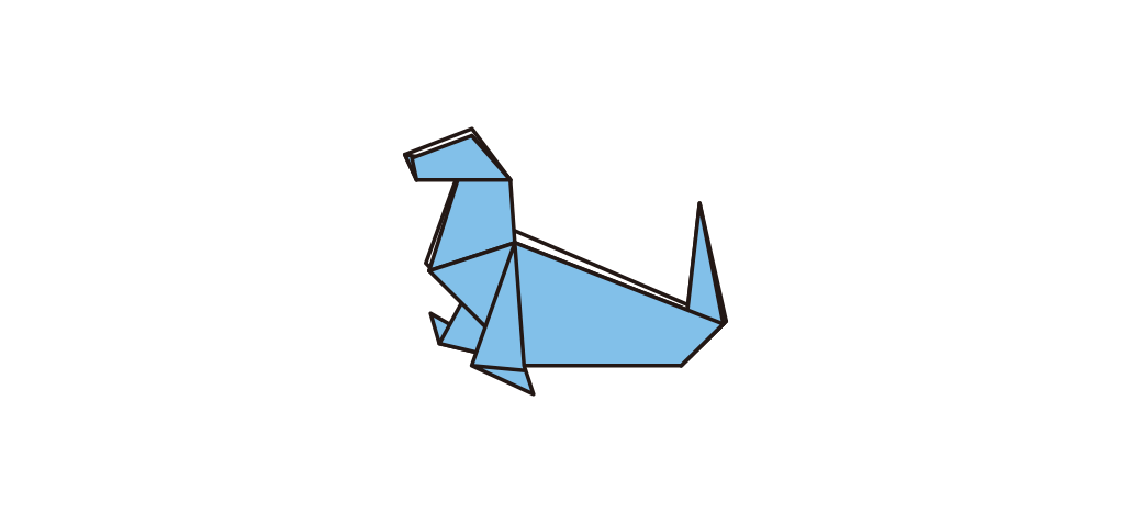 アシカの折り紙の折り方step14