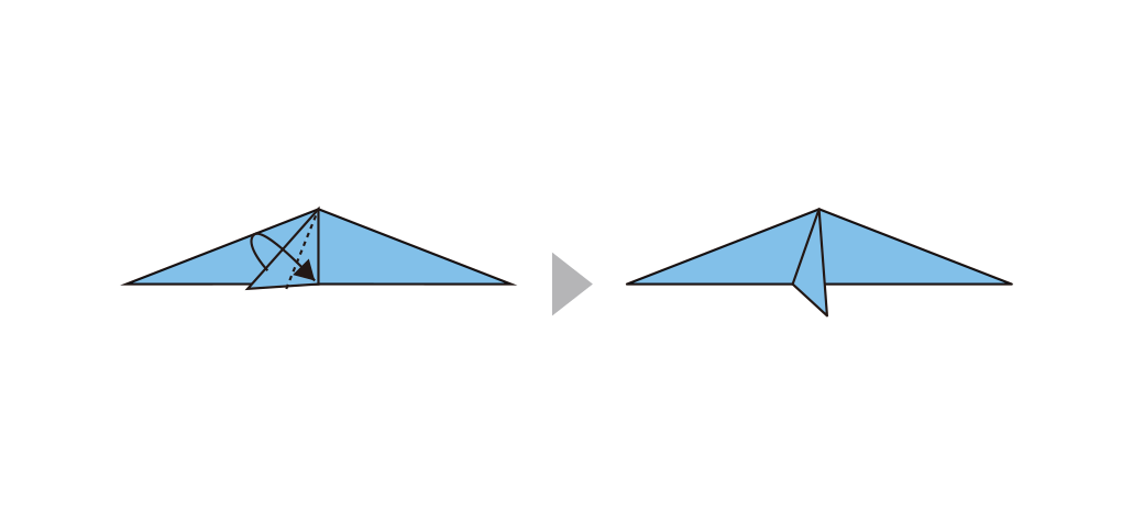 アシカの折り紙の折り方step7