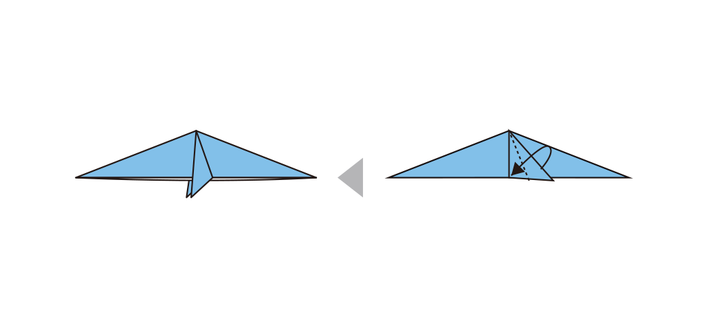 アシカの折り紙の折り方step8